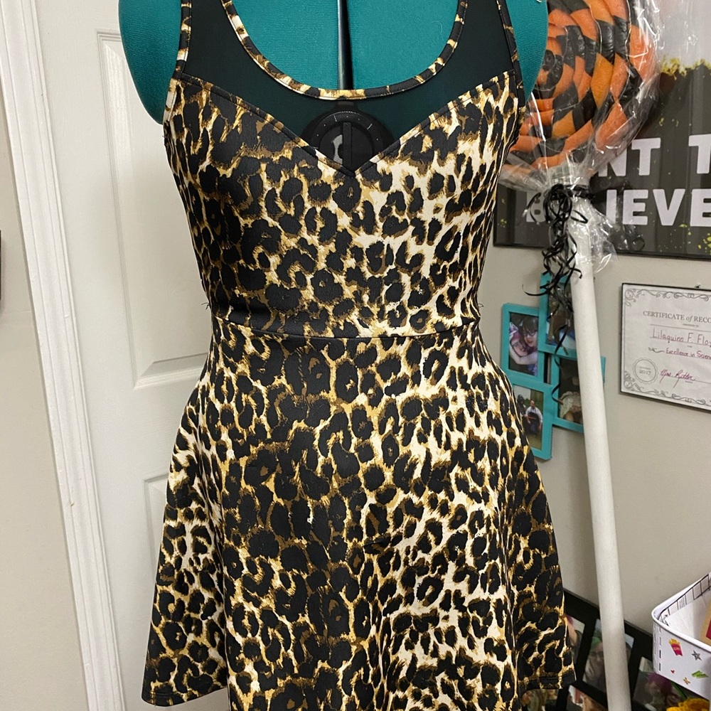 Cheetah print dress